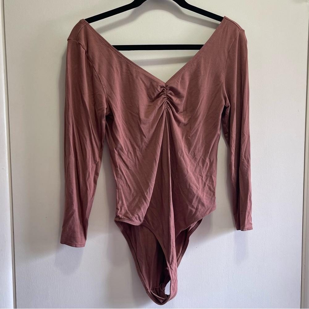 H & M medium brown body suit